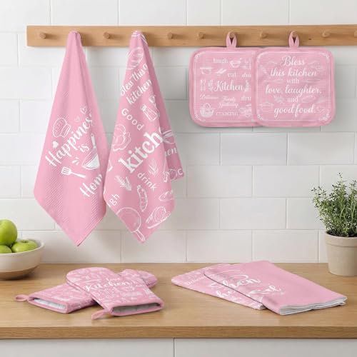 Pink Kitchen Decor Set (Pink)