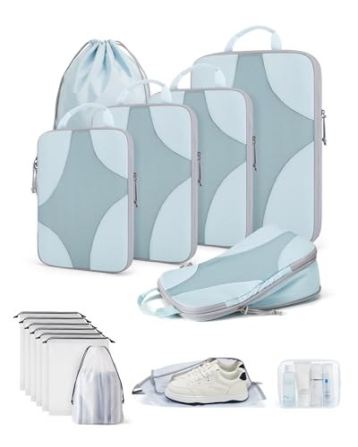 Compression Packing Cubes (Sky Blue)