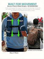 Foldable Small Hiking Backpack with 3 Strap Pockets (Darkgray)
