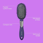 Hair Brush Totally Smooth Mini (Blue / 1 Count (Pack of 1))