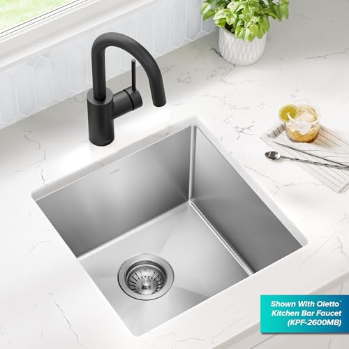 Stainless Steel 17 in 16 Gauge Undermount Kitchen Sink KHU101 (17 Inch)