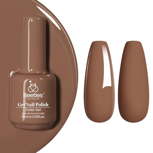Beetles Brown Gel Polish (I - Creme Brown | Latte Haze)