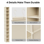 10 Shelf Hanging Shoe Shelf Organizer for Closet Beige (Beige / 1-Pack)