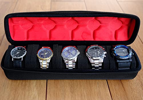 5 Slots Watch travel case (BLACK / 5 INSERT)