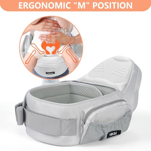 Baby Hip Carrier (Light Grey)