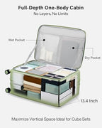 Expandable Large Checked Luggage (Bamboo Green / 28 Inch EXT)