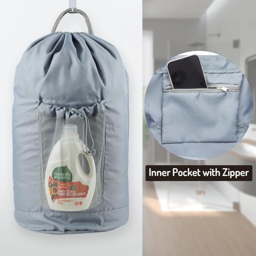 Backpack Laundry Bag (Grey)