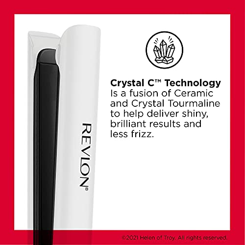 Crystal C + Ceramic Digital Hair Flat Iron (1 inch)