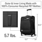 UpLIFT Lightweight Softside Carry (Carry-On / Black)