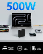 500W USB C Charger Block (BLACK)
