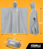 Rain Poncho for Adults (One Size / Grey)