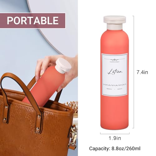 Travel Shampoo Bottle (Orange+light Blue+pink+green)