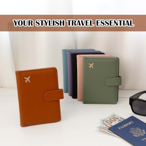 Premium Leather Passport Holder Covers Case (AIR-BROWN)