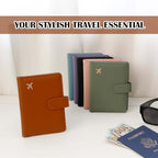 Premium Leather Passport Holder Covers Case (AIR-BROWN)