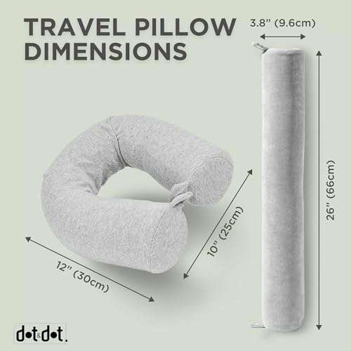Twist Memory Foam Travel Pillow (Gray / Standard (26"))