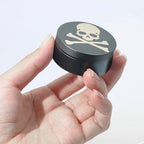 Small Pill Case 3 Compartments (Grey With Gold Head)