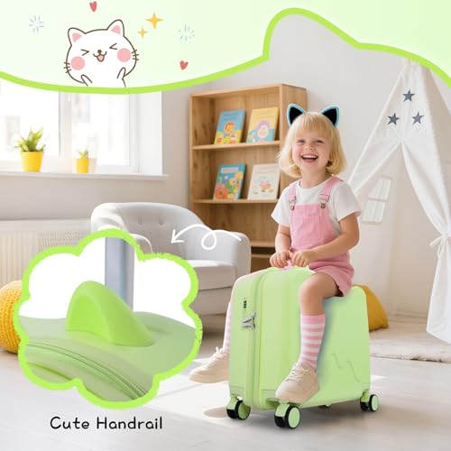 18" Ride On Suitcase for Kids (GREEN 18")