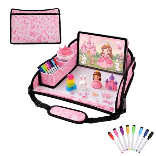 Kids Travel Tray for Car Seat (Butterfly)