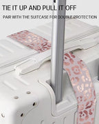 Luggage Straps for Suitcases (Glitter Pink Leopard)