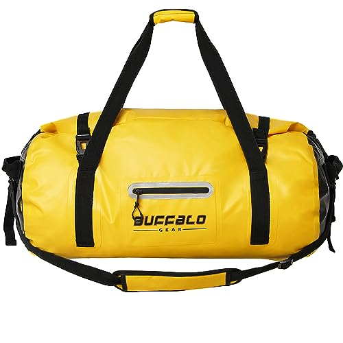 60L Waterproof Duffle Travel Duffel Bag (Yellow / 60L)