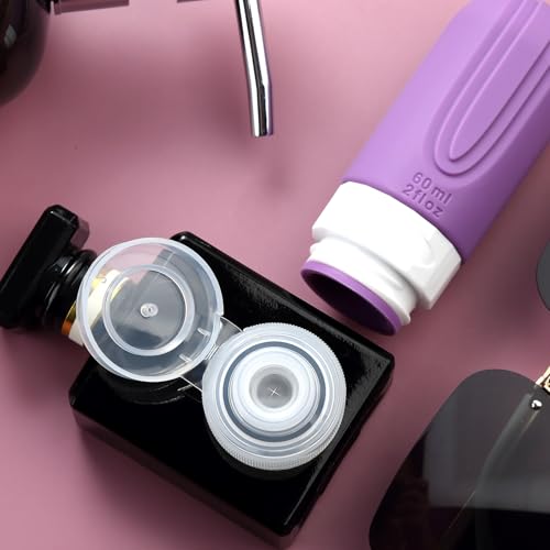 Travel Bottles for Toiletries (Purple-2oz)