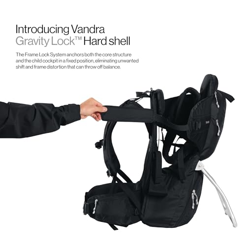 Mountain Scandinavian Hiking Baby Carrier Backpack (Mountain Black)