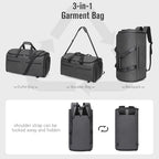 Garment Bags for Travel (Backpack Midnight Grey)
