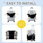 Panda Family Luggage Cover (#42 / XL(fits 32-34Inch suitcase))