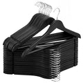 Wooden Coat Hangers (0.5"T (30 pack) / Matte Black)