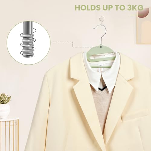 Plastic Hangers 50 Pack with Non (Matchagreen / 50 pack)