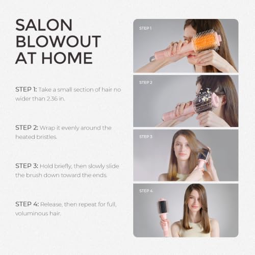 4.0 Hair Blow Dryer Brush (Metal Grey)