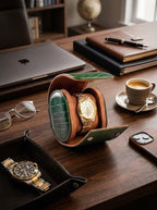 Single Watch Travel Case (Dark Green / 1 Slot)
