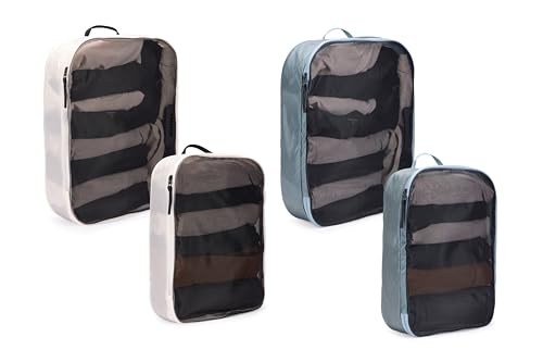 Packing Cube Family Set (Medium-Large / Family Set / POND GRAY/WHITE)