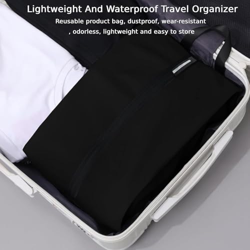 Shoe Bag for Travel (Black-hei / 16.5 × 9.8 Inches | 2-Pack)