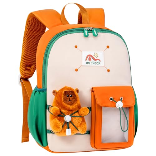 Toddler Backpacks Kids Preschool Cartoon Mini Travel Bag Ages 2 (J-green(fit Folder-no Leash) / M for Age 2-5)