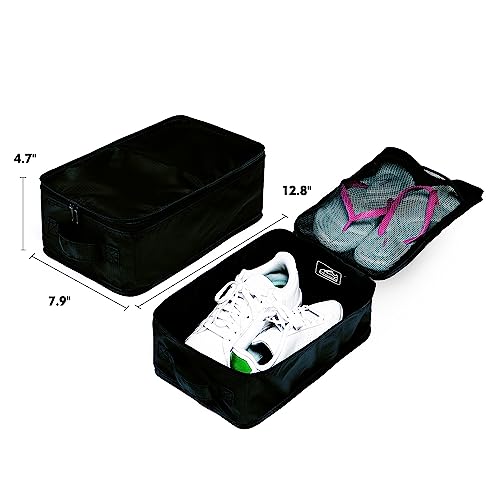 Travel Shoe Bags (Black / 2 Packs)
