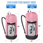2PK 150L Laundry Bag Backpack (150L - 2PK / Pink)