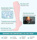 8 Pairs Compression Socks Women Men 15 (023 - Black/Blue/Gray/Pink/White / Small-Medium)