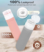 Travel Bottles for Toiletries (Dusty Pink)