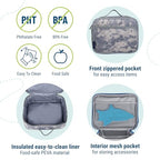 Kids Insulated Lunch Box (9.75 x 7 x 3.25 inches / Digital Camo)