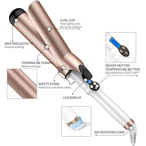2 Inch Curling Iron Large Long Barrel (2 inches)