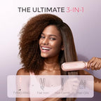 Ring Hair Straightener Brush (Sakura Pink)