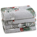 Christmas Fleece Blanket Twin (Winter Deer / Twin(66" X 90"))