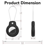 for AirTag Holder Keychain (Black/Black/Black/Black/Black)