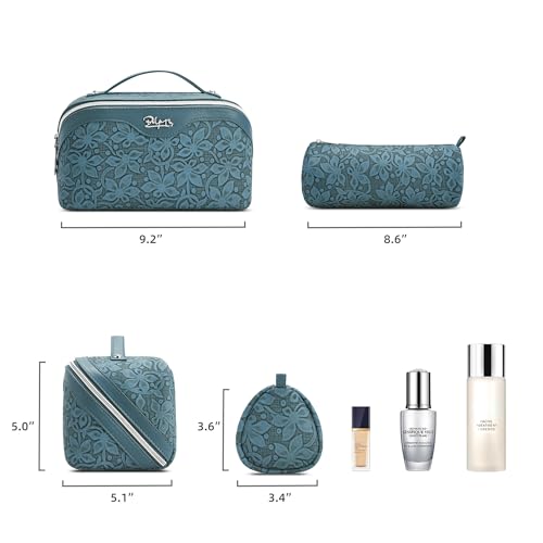 Travel Makeup Bag Cosmetic Bags for Women (Z-63Blue)
