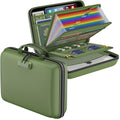 Fireproof File Organizer with Lock (15.5" x 11.5" x 3"(colorful) / Green)