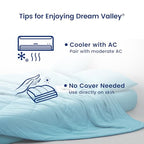 Outlast® Deepsleep Cooling Comforter (Dream Blue With Navy Trim / Classic 106"x90")