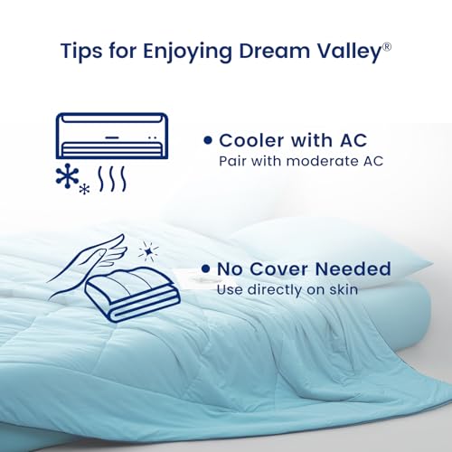 Outlast® Deepsleep Cooling Comforter (Dream Blue With Navy Trim / Classic 90"x90")