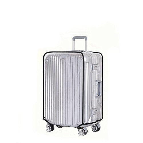 Luggage Protector Suitcase Cover PVC Waterproof Travel Suitcase Fits Most 20" to 30"（26" (26" (16.9"L x 11.8"W x 26.8"H))