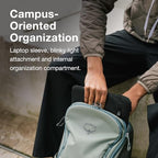 Astronova Campus Laptop Backpack (Black-shale Grey)